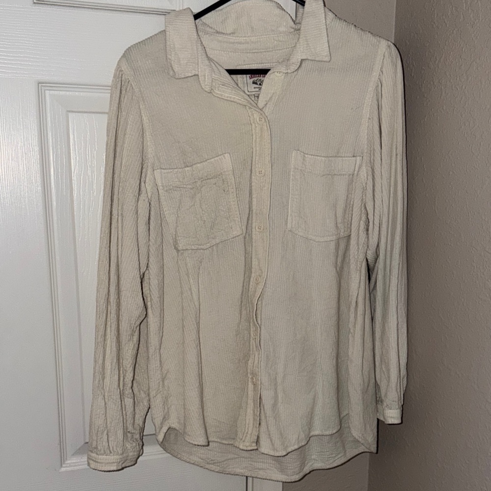 American Eagle Outfitters Off-White Utility Jacket